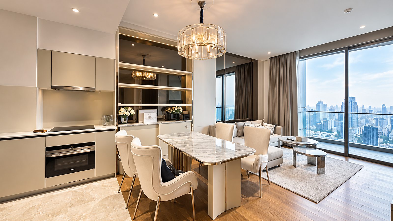 Magnolias Waterfront Residences: Kitchen and dining area