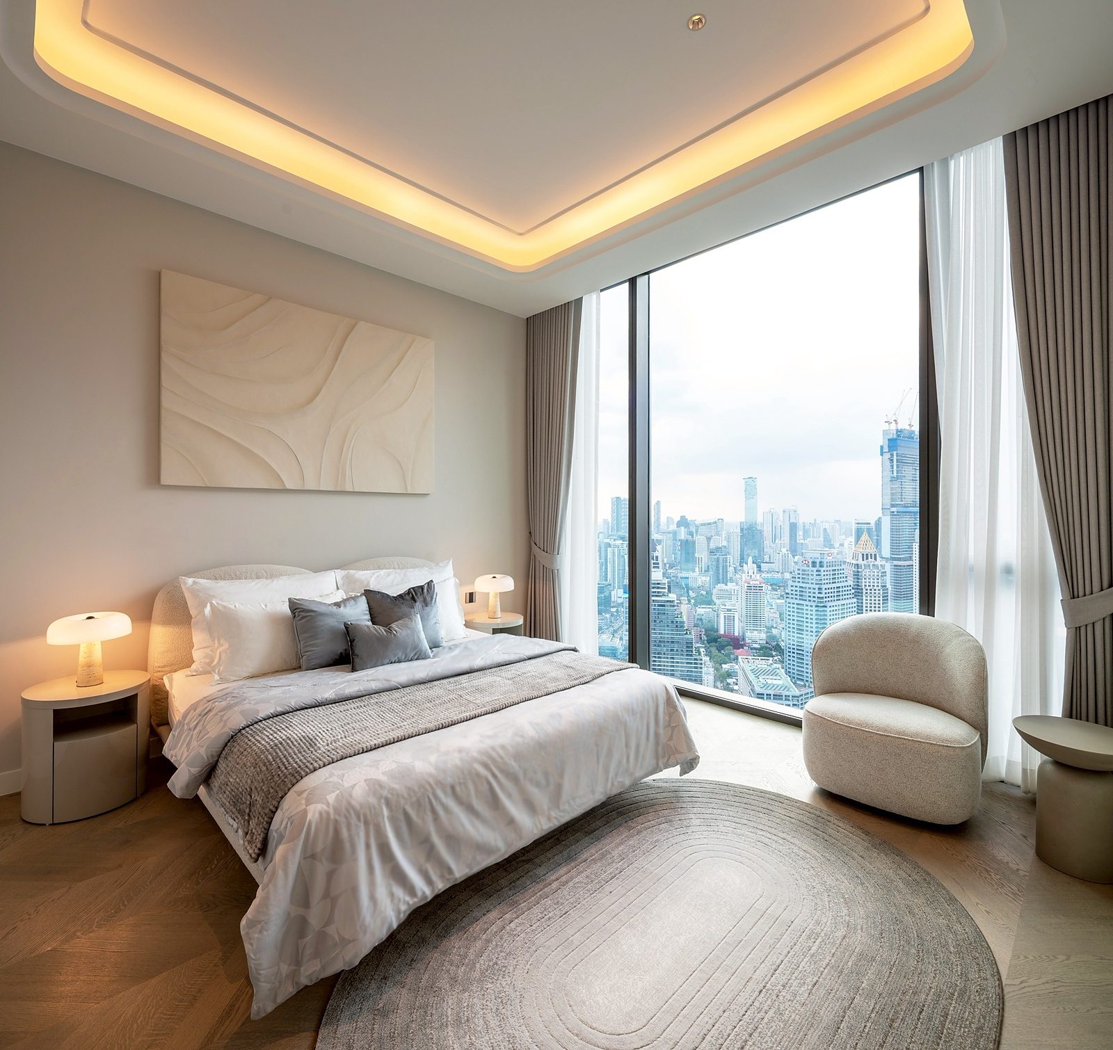 ONE89 Wireless (One Bangkok): Bedroom with city view