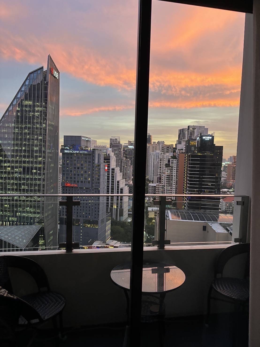 The Diplomat 39: City view from balcony