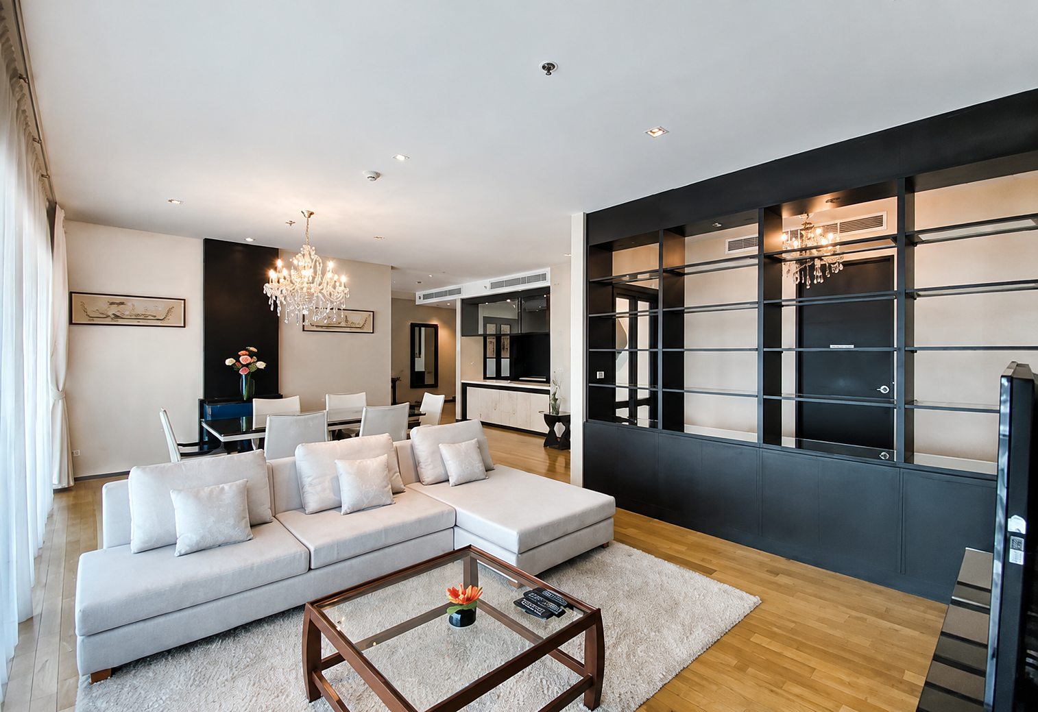 The Madison: Living room