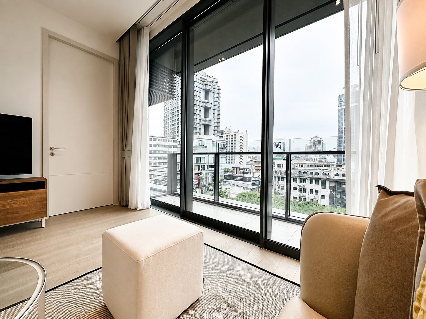 The Strand Thonglor: City view from living room